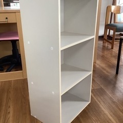 カラーボックス(白)【町田市再生家具】0315の画像