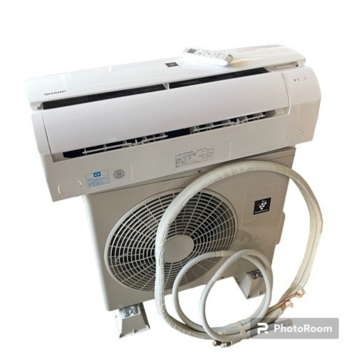 SHARP エアコン AY-P22N-W ホワイト 2.2kw 主に6畳用 シャープ セパレート形 ルームエアコン 2022年製 プラズマクラスター