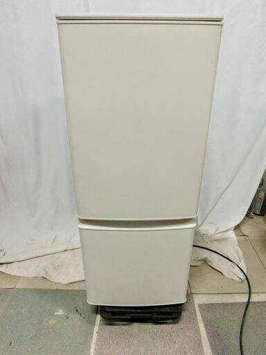 MITSUBISHI 三菱 2ドア冷蔵庫 146L MR-P15F-W 2021年製 ノンフロン冷凍冷蔵庫 ホワイト