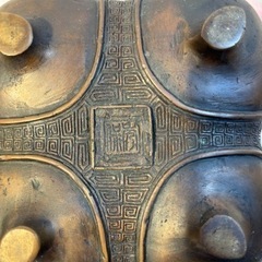 香炉 重さ≒3.6㎏ 高さ≒19㎝ 炉蓋幅≒14