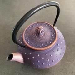 【値下げしました】南部鉄器　及富製　小鉄瓶急須　アラレ０.５L　...