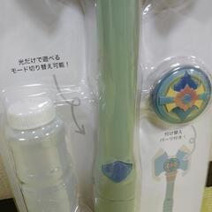 【新品】シャボン玉ガン スティック 電動 自動 光る 音が鳴る おもちゃ【1個】の画像