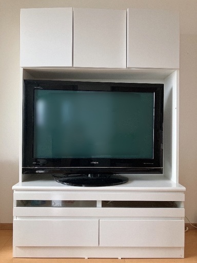 【テレビボード】ホワイト　テレビ台　大型家具　収納あり