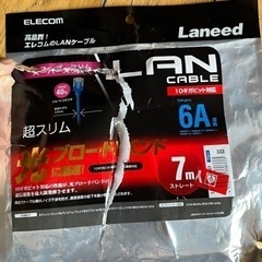 LANケーブル　　ELECOM   7M   超スリムの画像
