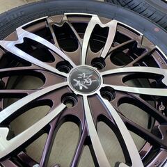 和道 桜 五分咲き◇14インチ 4.5J +45 4/100 ハブ径67.1mm◇イリデ