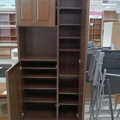 ★ジモティ割あり★  下駄箱収納 ブラウン W80×D42×H1...