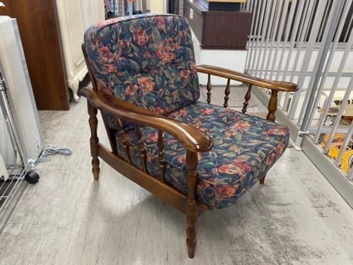 【愛品館 江戸川店 チェア】karimoku（カリモク）1Pリビングチェア ID：150-050776-007