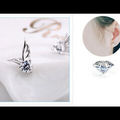 ≒・/j←←←m40-1 刻印有り/ブリリアントカットダイヤモンドＣＺ天使の翼の画像