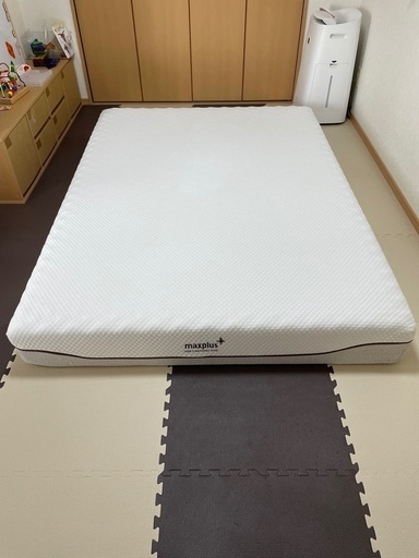 ダブルベッド　マックスプラスオリジナルマットレス/ダブル幅140 x 奥行195 x 高さ20cm/高反発/高反発ウレタン
