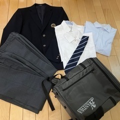浪速高校　制服、カバンセット