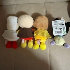 ぷりちぃビーンズ　アンパンマンぬいぐるみ　4点セットの画像
