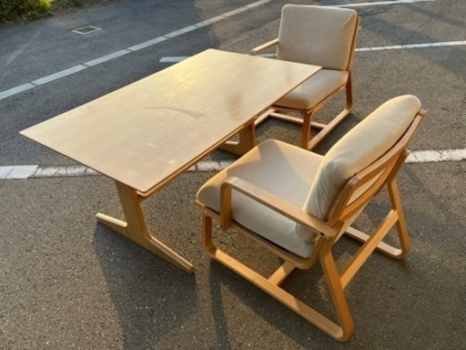 【引取】無印良品 ダイニングテーブル ダイニングチェア セット 説明書付き