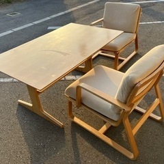 【引取】無印良品 ダイニングテーブル ダイニングチェア セット 説明書付き