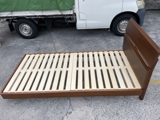 ベッド シングル シンプル 木 レトロ 寝具 新生活　No.2776 