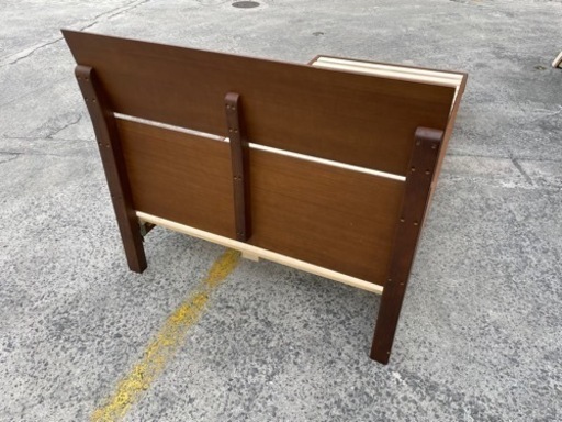 ベッド シングル シンプル 木 レトロ 寝具 新生活　No.2776 