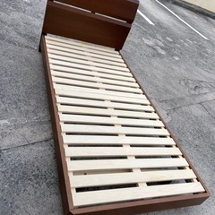 ベッド シングル シンプル 木 レトロ 寝具 新生活　No.2776 