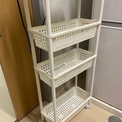 キャスター付きキッチン3段ラックの画像