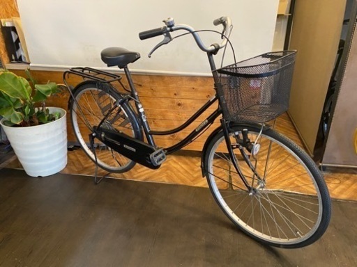 シングルギア　26インチ自転車　ブラック