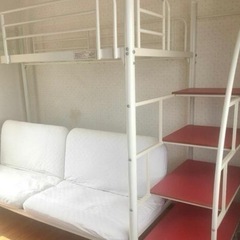 家具 ベッド 二段ベッドの画像