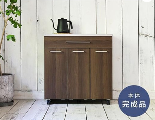 ゴミ箱 隠す収納 キッチンカウンター 3分別 キャスター付き ステンレス 天板