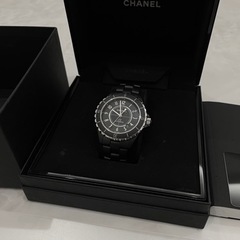 美品　CHANEL シャネル　j12 マットブラック　腕時計　