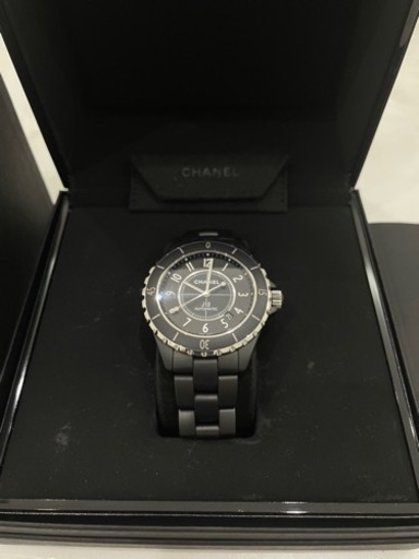 美品　CHANEL シャネル　j12 マットブラック　腕時計　
