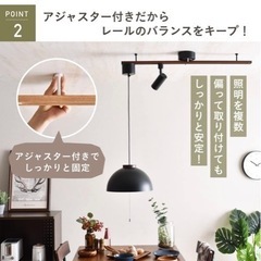 (値下げしました)ダクトレール ライティングレール 1.5m照明 工事不要 観葉植物吊り下げ おまけ付きの画像