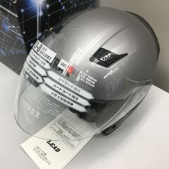 😸【新品・未使用品】バイクヘルメット ジェット[リード工業]  STRAX シルバー - LL 「管理No1」の画像