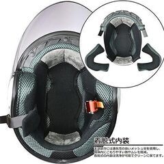 🍀【新品・未使用品】バイクヘルメット ジェット[リード工業] STRAX シルバー - LL 「管理No2」の画像
