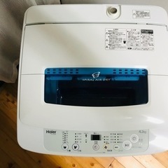 【決まりました】ハイアール 4.2kg全自動洗濯機 JW-K42M 2018年の画像