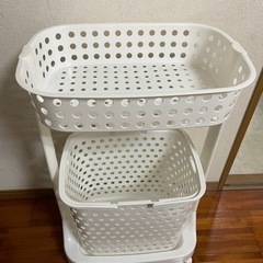【お取引中】ランドリーバスケット