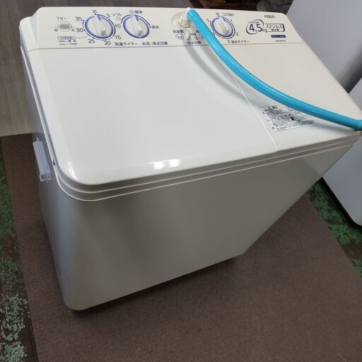 値下げ 国産 アクア 二槽式 洗濯機 AQW-N451 18年製 近隣配送無料