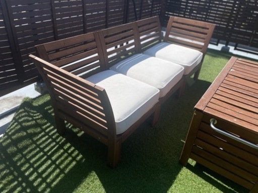 IKEA 屋外ベンチ　ソファ