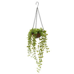 ニトリ　フェイクグリーン　ハートカズラ ハンギングワイヤーバスケット