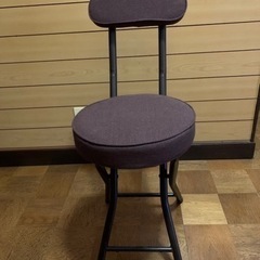 値下げしました！　コメリ　折りたたみチェア　背付き　ブラウン