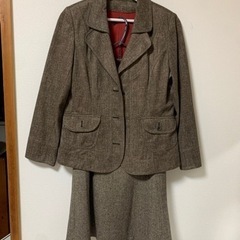 【FROHLICH】茶　秋冬用　スカート　セットアップ　M服/フ...