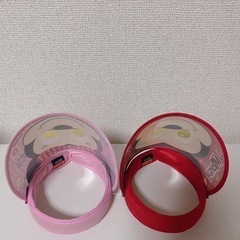 美品サンバイザーキャップ2点セットの画像