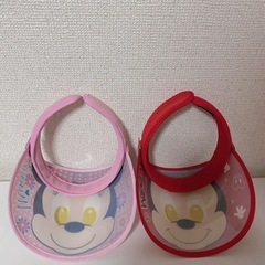 美品サンバイザーキャップ2点セットの画像