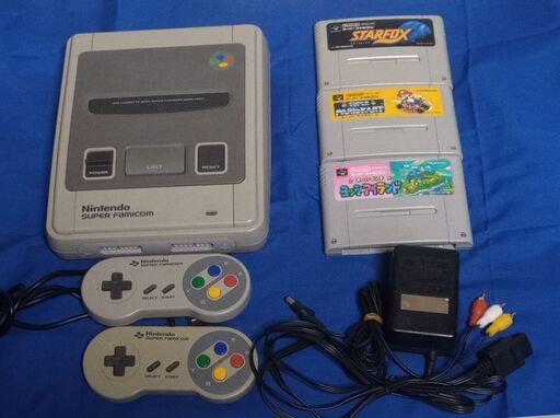 スーパーファミコン　本体一式　名作ソフト3本　動作確認済