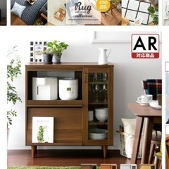 レンジカウンター家具 収納家具 棚、シェルフの画像