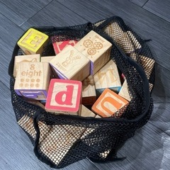 アルファベットブロック　積み木　木製