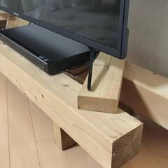 テレビ台　TV台　木材　角材の画像
