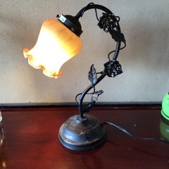 スタンドライト　レトロアンティーク　LED電球付きの画像