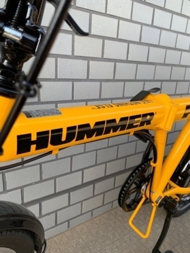 試し乗りのみ！HUMMER FDB206Z-DK ハマー 20インチ 6変速 フォールディングバイク 折り畳み自転車