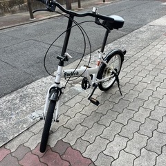 受付中断　折りたたみ自転車の画像
