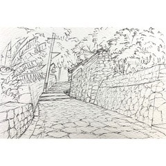 金城町石畳道 スケッチ会✏️の画像