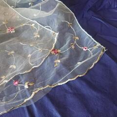 ストール　花柄刺繍の画像