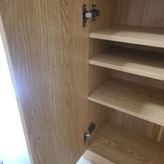 目ため新品！可動棚付き収納の画像