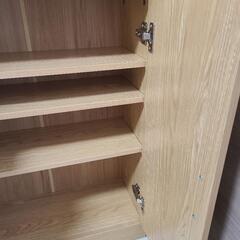 目ため新品！可動棚付き収納の画像