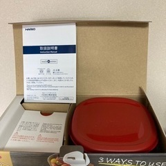 新品未使用　ハリオ耐熱ガラス容器３個セットの画像
